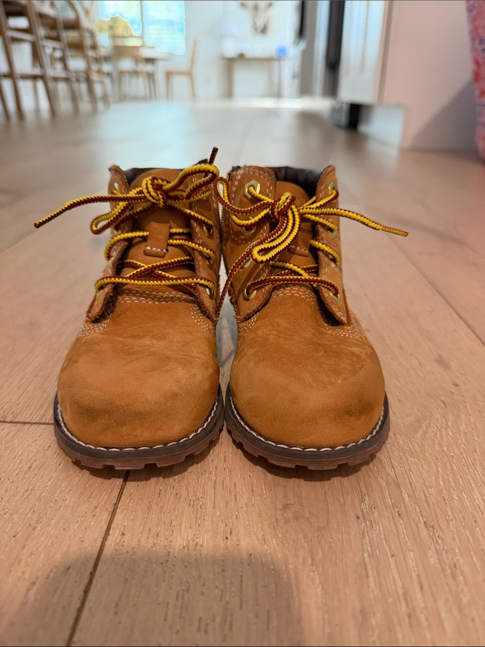 Timberland Kids Honey Brown Lace-Up Hiking Boots